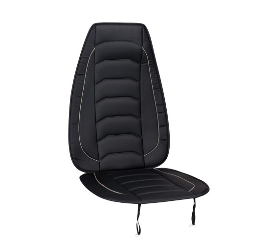 Μαξιλάρι Καθίσματος Αυτοκινήτου Δερμάτινη Όψη Γκρι 120x50cm