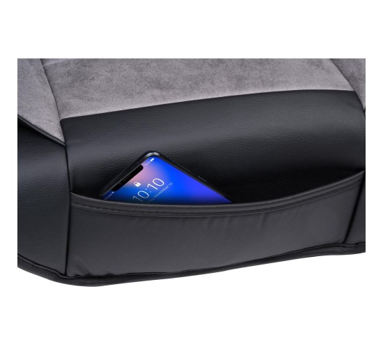 Μαξιλάρι Καθίσματος Αυτοκινήτου PVC/Σουέτ Γκρι 118x54.5cm