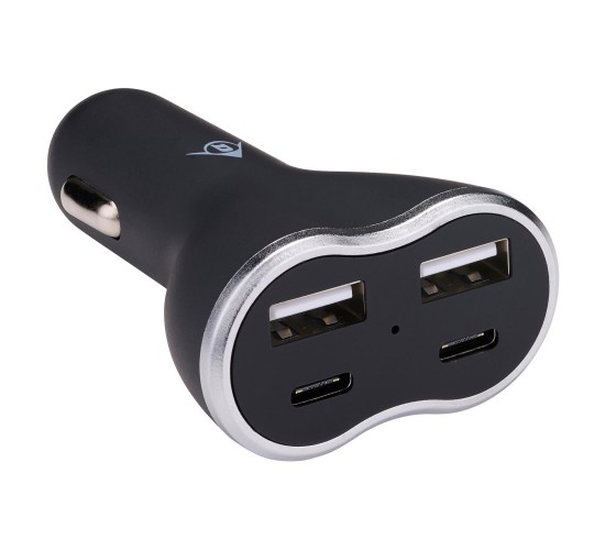 Φορτιστής Αυτοκινήτου 2xUSB A 2xUSB C DUNLOP Φορτιστής Αυτοκινήτου 2xUSB A 2xUSB C DUNLOP