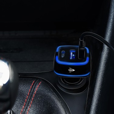 Φορτιστής Αυτοκινήτου 2xUSB A   USB C DUNLOP