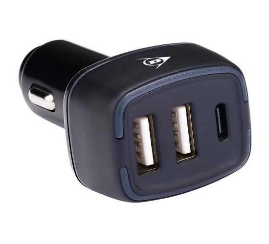 Φορτιστής Αυτοκινήτου 2xUSB A USB C DUNLOP Φορτιστής Αυτοκινήτου 2xUSB A USB C DUNLOP