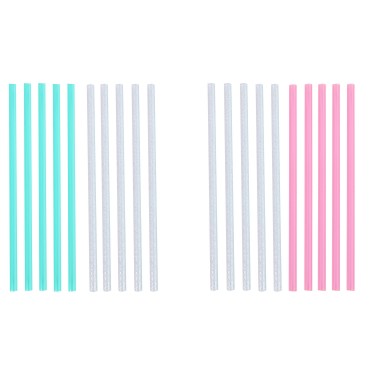 Επαναχρησιμοποιούμενα Καλαμάκια 10Τμχ Πολύχρωμα ALPINA