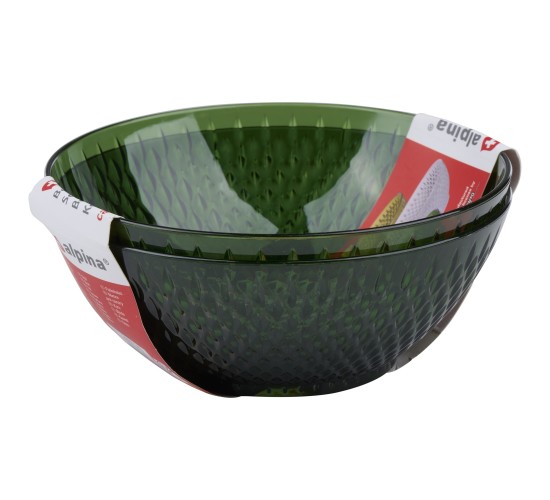 Μπολ Διάφανα/Πράσινα/Χρυσά 14.5cm 2Τμχ ALPINA Μπολ Διάφανα/Πράσινα/Χρυσά 14.5cm 2Τμχ ALPINA