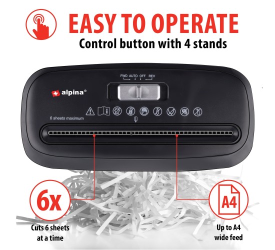 Καταστροφέας Εγγράφων 10L 190W ALPINA