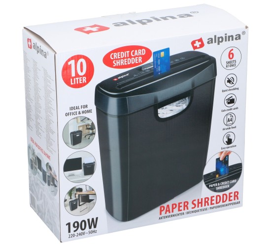 Καταστροφέας Εγγράφων 10L 190W ALPINA