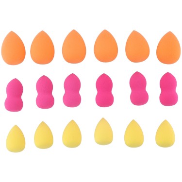 Σφουγγαράκια Μακιγιάζ 18Τμχ 3 Σχέδια