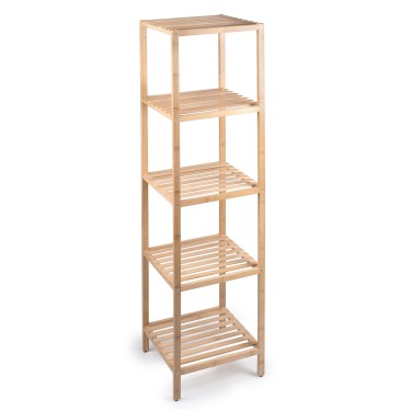 Ράφι Μπάνιου 5 Επιπέδων Μπαμπού