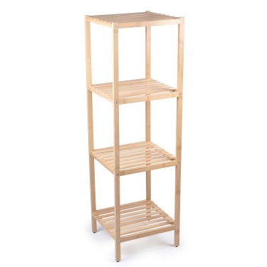 Ράφι Μπάνιου 4 Επιπέδων Μπαμπού ALPINA