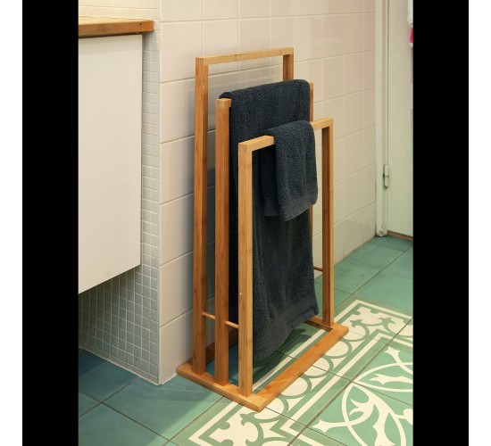 Κρεμάστρα Πετσετών Μπαμπού 42x24x81.5cm