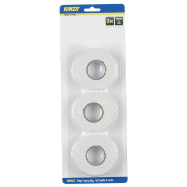 Διπλής Όψης Ταινία 18mm x 1.6m x 2 KINZO