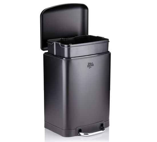 Κάδος Πεντάλ 6L Soft Close Μαύρος DIRT DEVIL