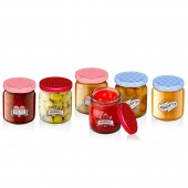 Βάζα με Βιδωτό Καπάκι 200ml 6Τμχ 6 Σχέδια ALPINA