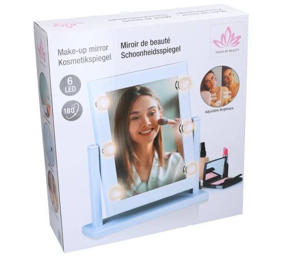 Καθρέφτης Καλλυντικών με Φωτισμό LED 2 Σχέδια