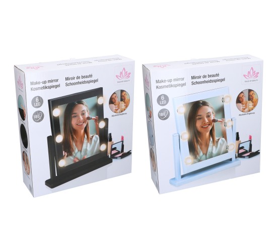 Καθρέφτης Καλλυντικών με Φωτισμό LED 2 Σχέδια