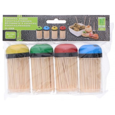 Οδοντογλυφίδες Cocktail 6.5cm 4x150τμχ