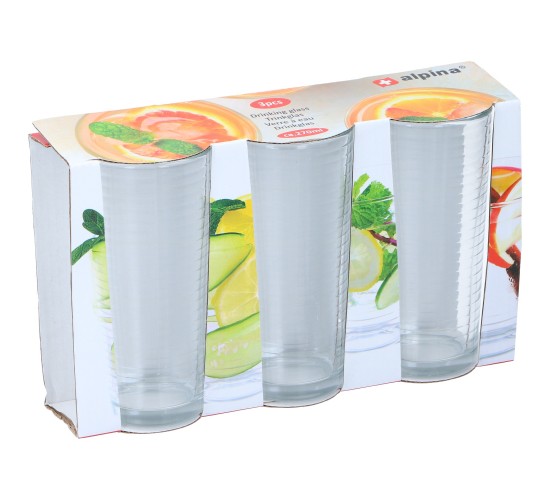 Ποτήρια Ποτού 270ml 3Τμχ ALPINA Ποτήρια Ποτού 270ml 3Τμχ ALPINA