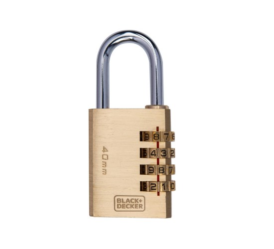 Λουκέτο 40mm Συνδυασμού Ορειχάλκινο BLACK DECKER Λουκέτο 40mm Συνδυασμού Ορειχάλκινο BLACK DECKER