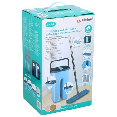 Σφουγγαρίστρα με Κουβά 4Τμχ 6L ALPINA