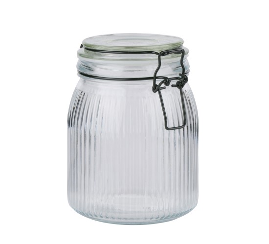 Βάζο Αποθήκευσης 1000ml Γυάλινο Βάζο Αποθήκευσης 1000ml Γυάλινο