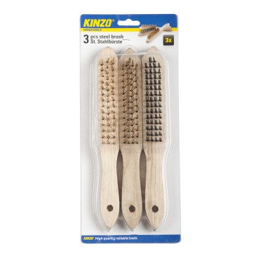 Βούρτσες Ατσαλένιες 3Τμχ KINZO
