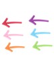 Μαγνητάκια Σημειώσεων Βέλος 6Τμχ Πολύχρωμα