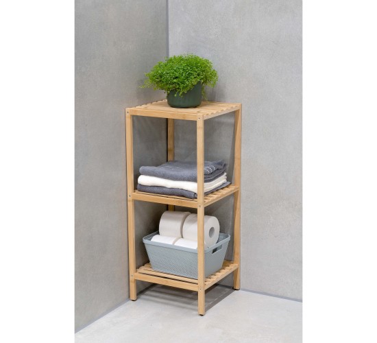 Ράφι Μπάνιου 3 Επιπέδων Μπαμπού