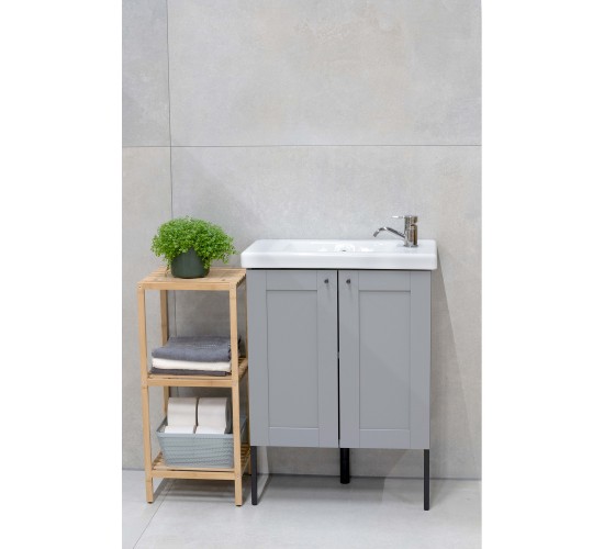 Ράφι Μπάνιου 3 Επιπέδων Μπαμπού