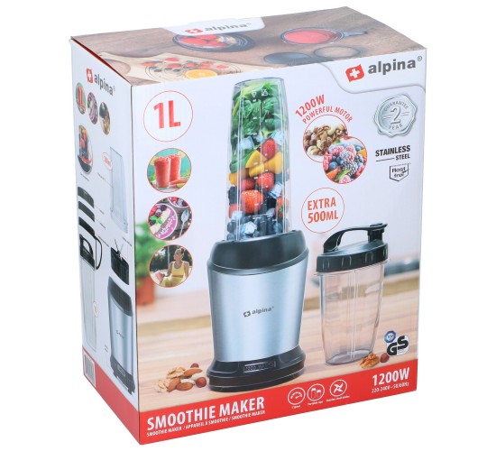 Smoothie Maker 220-240V 1200W Ανοξείδωτος ALPINA Smoothie Maker 220-240V 1200W Ανοξείδωτος ALPINA