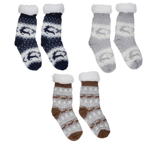 Κάλτσες Cozy 1 Ζευγάρι Σε 3 Σχέδια