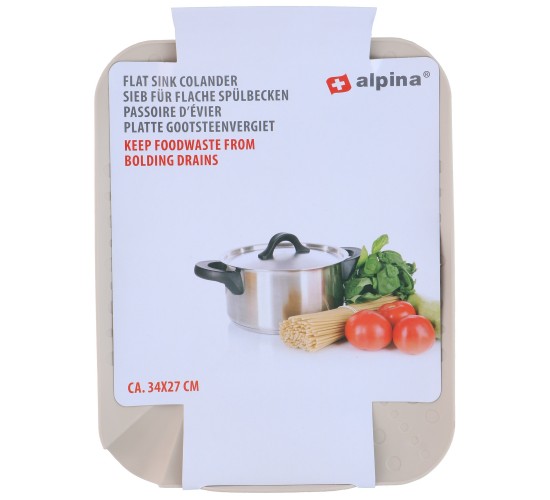 Σουρωτήρι Νεροχύτη 34x27cm Σε 4 Χρώματα ALPINA Σουρωτήρι Νεροχύτη 34x27cm Σε 4 Χρώματα ALPINA