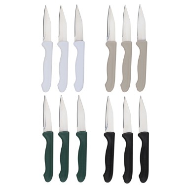 Μαχαίρι Καθαρισμού 18cm 3Τμχ Σε 4 Χρώματα ALPINA