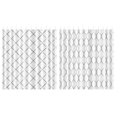 Κουρτίνα Μπάνιου Σε 2 Σχέδια