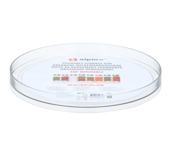 Περιστρεφόμενο Κουτί Αποθήκευσης Φ29.5x3.5cm Περιστρεφόμενο Κουτί Αποθήκευσης Φ29.5x3.5cm
