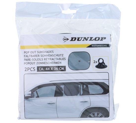 Αντηλιακή Προστασία Αυτοκινήτου 44x36cm 2Τμχ DUNLOP Αντηλιακή Προστασία Αυτοκινήτου 44x36cm 2Τμχ DUNLOP