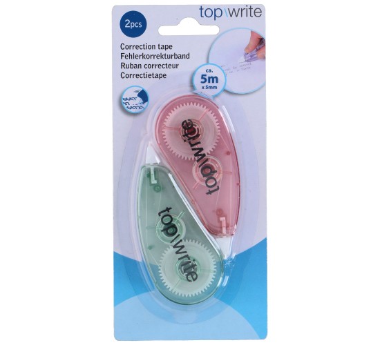 Διορθωτική Ταινία 5m 2Τμχ Σε 2 Χρώματα