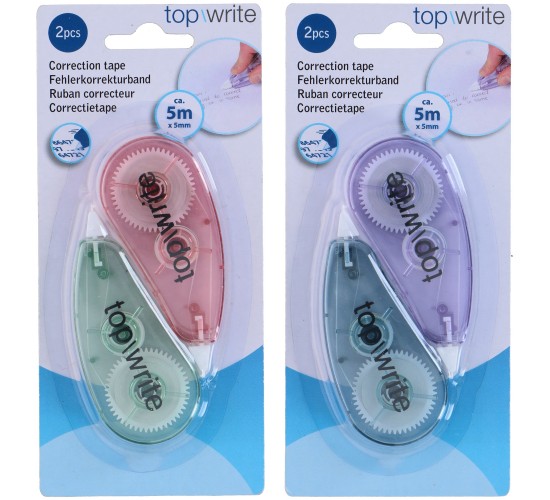 Διορθωτική Ταινία 5m 2Τμχ Σε 2 Χρώματα