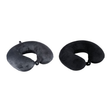 Μαξιλάρι Ταξιδιού Memory Foam Μαύρο/Γκρι Σε 2 Χρώματα