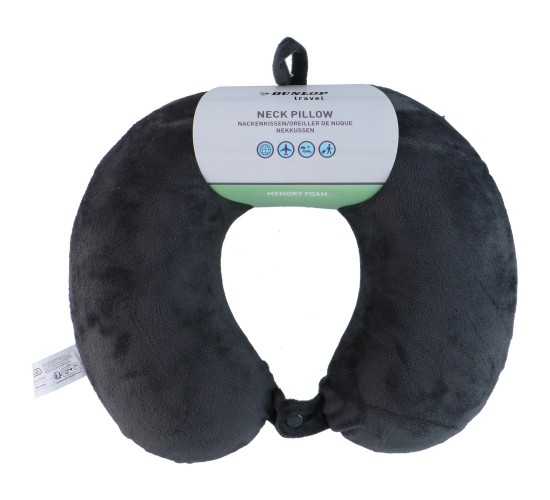 Μαξιλάρι Ταξιδιού Memory Foam Μαύρο/Γκρι Σε 2 Χρώματα Μαξιλάρι Ταξιδιού Memory Foam Μαύρο/Γκρι Σε 2 Χρώματα