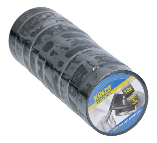 Μονωτική Ταινία 18mm x 10m 10Τμχ KINZO Μονωτική Ταινία 18mm x 10m 10Τμχ KINZO