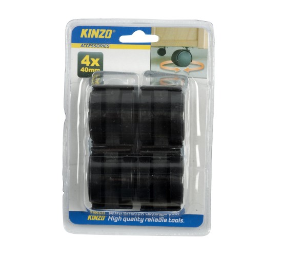 Ρόδες Περιστρεφόμενες 40mm 4Τμχ KINZO Ρόδες Περιστρεφόμενες 40mm 4Τμχ KINZO