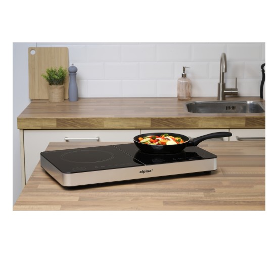 Επαγωγική Εστία Διπλή 3500W ALPINA