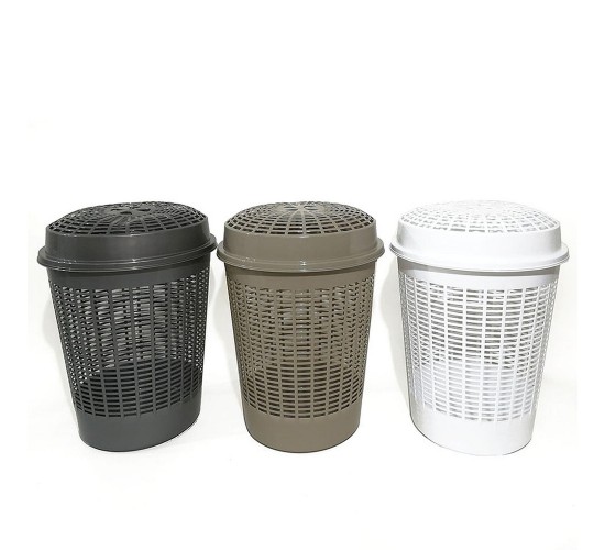 Καλάθι Απλύτων Europa Με Καπάκι Φ46x55cm 3 Χρώματα