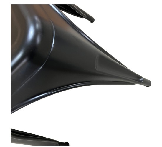 Καρέκλα ArteLibre Βιομηχανικού Τύπου Vintage TOLIKO Μαύρο Ματ Μέταλλο 44x49x84cm