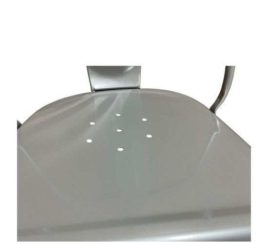 Καρέκλα ArteLibre Βιομηχανικού Τύπου Vintage TOLIKO Γκρι Μέταλλο 44x49x84cm