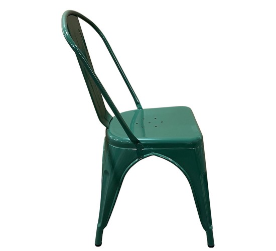 Καρέκλα ArteLibre Βιομηχανικού Τύπου Vintage TOLIKO Πράσινο Μέταλλο 44x49x84cm