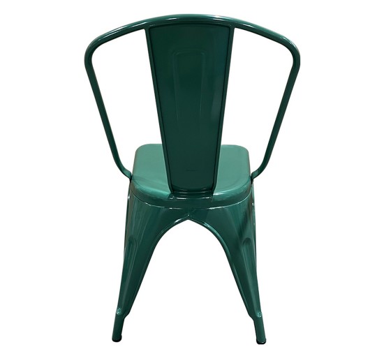 Καρέκλα ArteLibre Βιομηχανικού Τύπου Vintage TOLIKO Πράσινο Μέταλλο 44x49x84cm