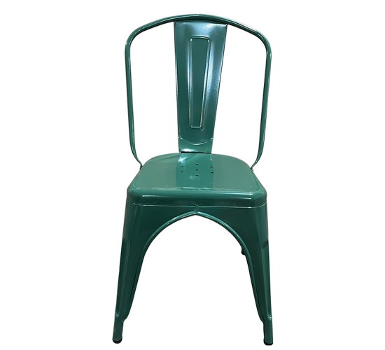 Καρέκλα ArteLibre Βιομηχανικού Τύπου Vintage TOLIKO Πράσινο Μέταλλο 44x49x84cm