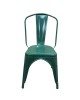Καρέκλα ArteLibre Βιομηχανικού Τύπου Vintage TOLIKO Πράσινο Μέταλλο 44x49x84cm