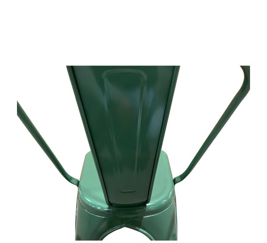 Καρέκλα ArteLibre Βιομηχανικού Τύπου Vintage TOLIKO Πράσινο Μέταλλο 44x49x84cm