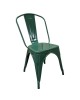 Καρέκλα ArteLibre Βιομηχανικού Τύπου Vintage TOLIKO Πράσινο Μέταλλο 44x49x84cm